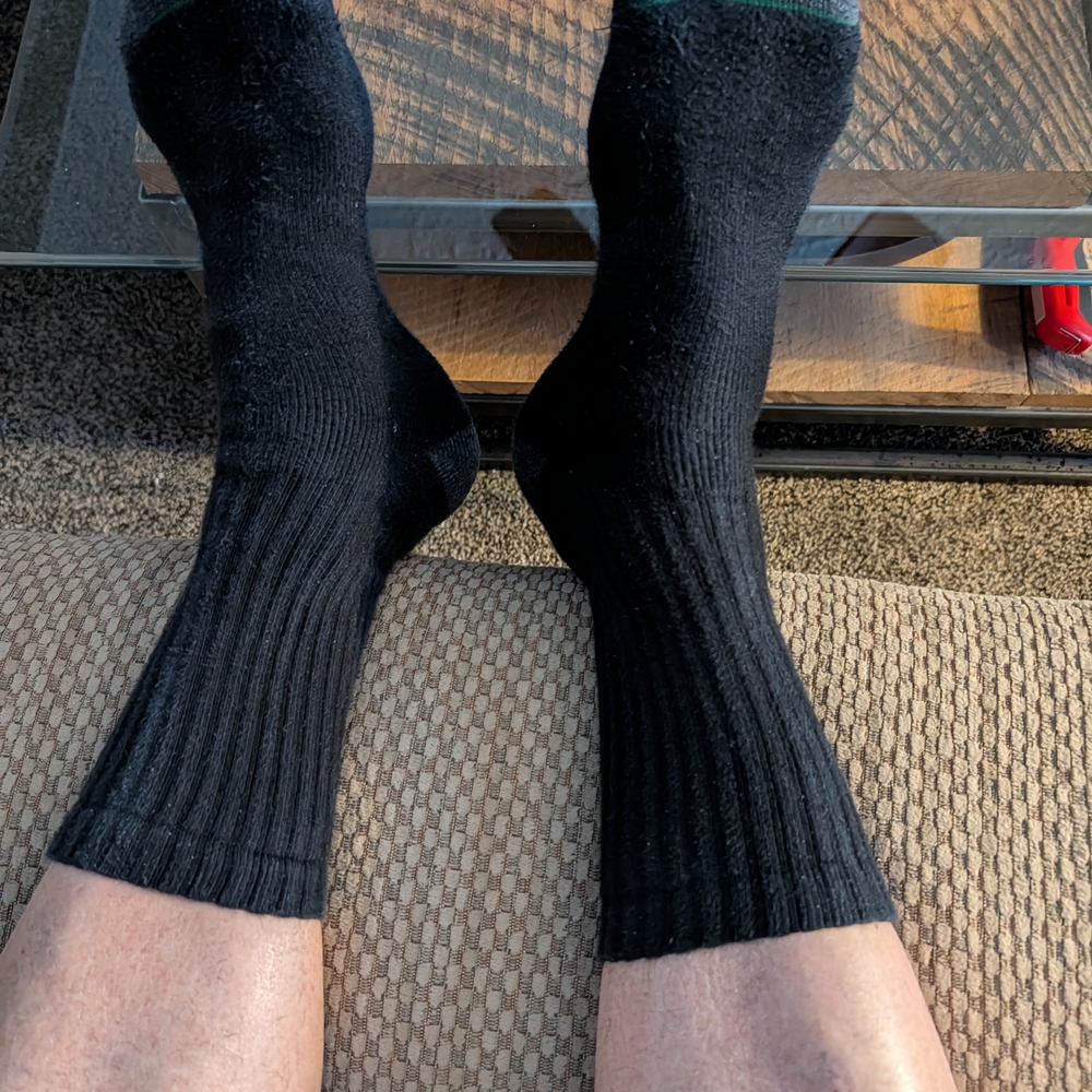 Men's Black Crew Socks